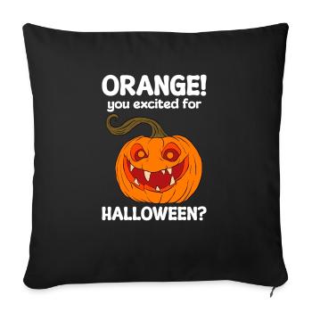Halloween Pumpkin Halloween Ghost - Sofa pillowcase 17,3'' x 17,3'' (45 x 45 cm) - black - Front