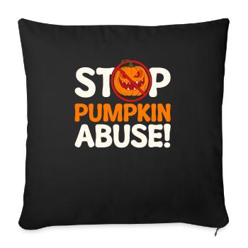 Halloween Pumpkin Halloween Ghost - Sofa pillowcase 17,3'' x 17,3'' (45 x 45 cm) - black - Front