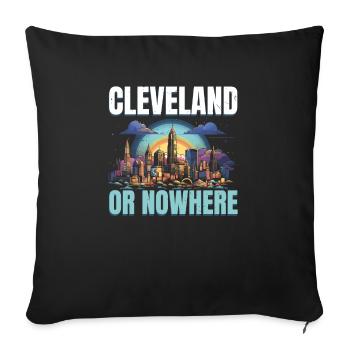 Bundesstaat Cleveland, Ohio, USA, Amerika, Vereinigte Staaten - Sofakissenbezug 45 x 45 cm - Schwarz - Vorne