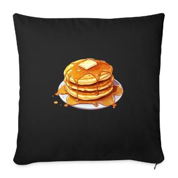 Journée nationale du sirop d’érable - Sucre et - Housse de coussin décorative 45 x 45 cm - noir - Devant