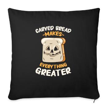 Boulanger Halloween Cadeaux Confiseur - Housse de coussin décorative 45 x 45 cm - noir - Devant