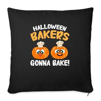 Boulanger Halloween Cadeaux Confiseur - Housse de coussin décorative 45 x 45 cm - noir - Devant