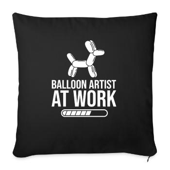 Balloon Animal Party Balloon Artist - Sofa pillowcase 17,3'' x 17,3'' (45 x 45 cm) - black - Front