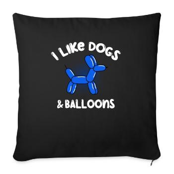 Balloon Animal Party Balloon Artist - Sofa pillowcase 17,3'' x 17,3'' (45 x 45 cm) - black - Front