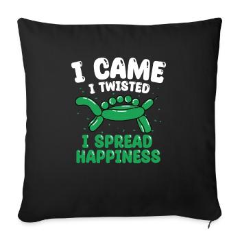 Balloon Animal Party Balloon Artist - Sofa pillowcase 17,3'' x 17,3'' (45 x 45 cm) - black - Front