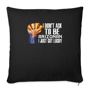 Arizona Américain U.S. Patriot USA Cultivé - Housse de coussin décorative 45 x 45 cm - noir - Devant