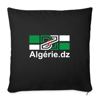 DZ Algeria in my heart - Sofa pillowcase 17,3'' x 17,3'' (45 x 45 cm) - black - Front