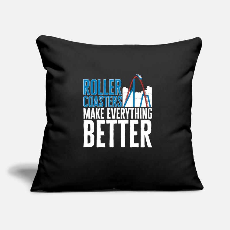 Roller Coaster Parc d’attractions Roller Coaster Housse de coussin décorative 45 x 45 cm