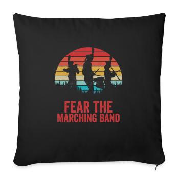 Fear The Marching Band Orchestra School - Sofa pillowcase 17,3'' x 17,3'' (45 x 45 cm) - black - Front