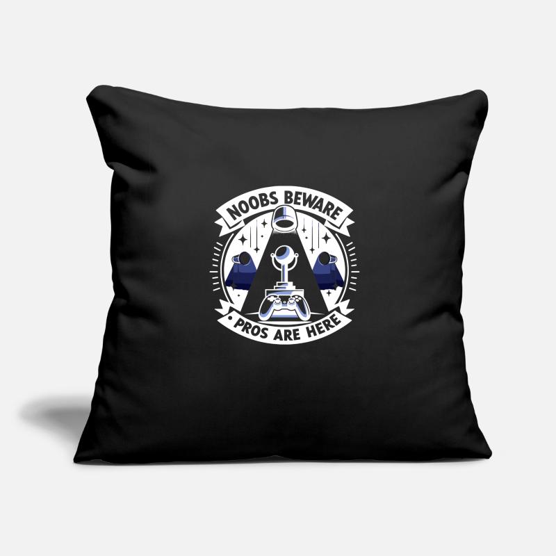 Noobs Beware Pros Are Here Sofa pillowcase 17,3'' x 17,3'' (45 x 45 cm)