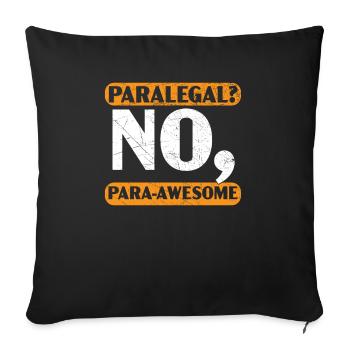 Legal Assistant Law Student Profession Paralegal - Sofa pillowcase 17,3'' x 17,3'' (45 x 45 cm) - black - Front