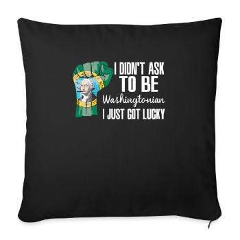 Washington American U.S. Patriot Les États-Unis s’agrandissent - Housse de coussin décorative 45 x 45 cm - noir - Devant
