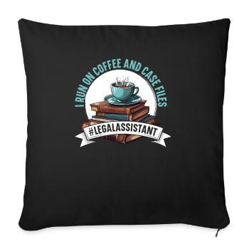 Legal Assistant Law Student Profession Paralegal - Sofa pillowcase 17,3'' x 17,3'' (45 x 45 cm) - black - Front