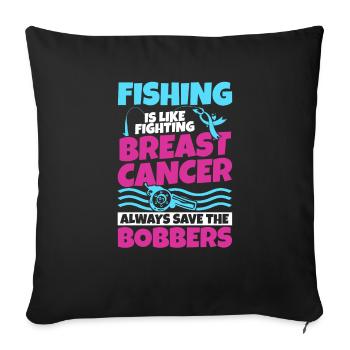 Breast Cancer Awareness Items Breast Cancer Free - Sofa pillowcase 17,3'' x 17,3'' (45 x 45 cm) - black - Front