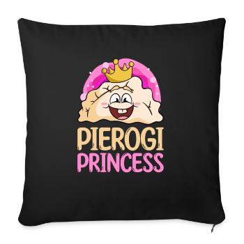 Pierogi Recipe Polish Pierogi - Sofa pillowcase 17,3'' x 17,3'' (45 x 45 cm) - black - Front