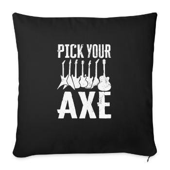 E Guitar Player Electric Guitar Music Pick Your - Sofa pillowcase 17,3'' x 17,3'' (45 x 45 cm) - black - Front