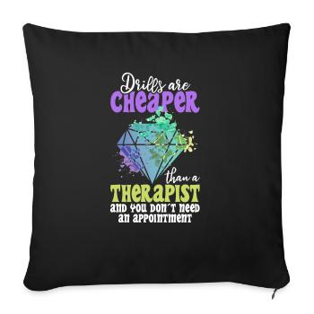 Embroidery Craft Hobby Diamond Painter Diamond - Sofa pillowcase 17,3'' x 17,3'' (45 x 45 cm) - black - Front