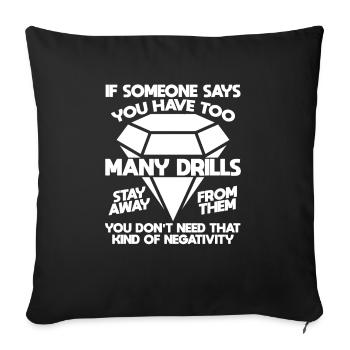 Embroidery Craft Hobby Diamond Painter Diamond - Sofa pillowcase 17,3'' x 17,3'' (45 x 45 cm) - black - Front