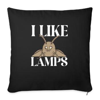 Moths Insect Collector Entomologist - Sofa pillowcase 17,3'' x 17,3'' (45 x 45 cm) - black - Front