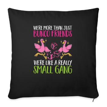Bunco Dice Game - Sofa pillowcase 17,3'' x 17,3'' (45 x 45 cm) - black - Front