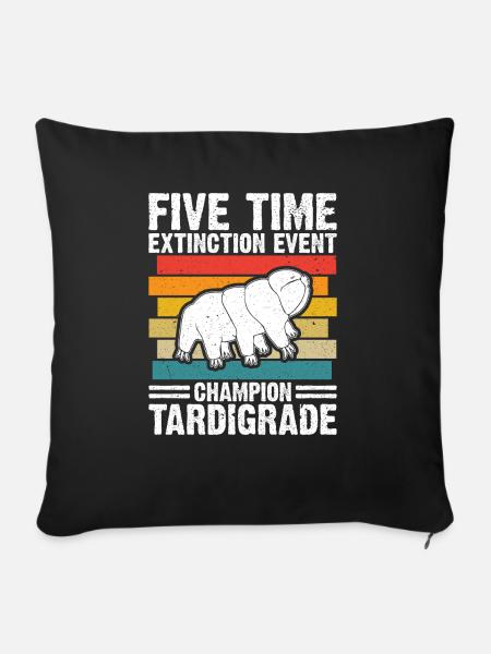 Mikrobiologie -Biologe Geschenk Bärtierchen - Sofakissenbezug 45 x 45 cm - Schwarz