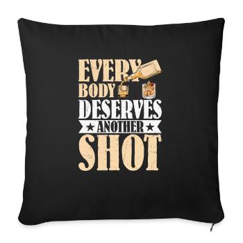 Everybody Deserves Another Shot Bartender Cocktail - Sofa pillowcase 17,3'' x 17,3'' (45 x 45 cm) - black - Front