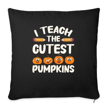 Funny Teacher Halloween Gifts - Sofa pillowcase 17,3'' x 17,3'' (45 x 45 cm) - black - Front