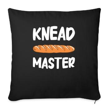 Cuisson du pain Boulangerie Boulangerie Fabrication du pain - Housse de coussin décorative 45 x 45 cm - noir - Devant