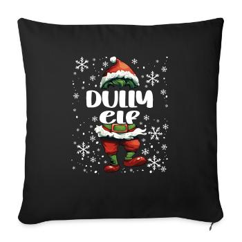 Tenue de Noël Dully Elf - Housse de coussin décorative 45 x 45 cm - noir - Devant