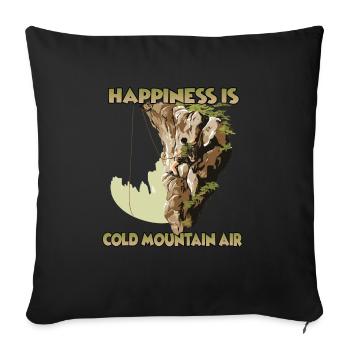 Toprope climbing mountain sports for toprope - Sofa pillowcase 17,3'' x 17,3'' (45 x 45 cm) - black - Front