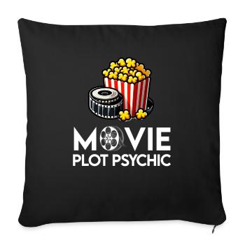 Critique de cinéma Cinéphile Cinéphile Amant Drôle Critique - Housse de coussin décorative 45 x 45 cm - noir - Devant