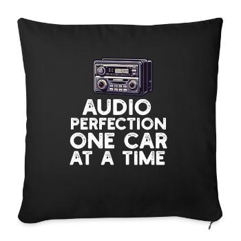 Car Stereo For Audio Installer Speakers Car Bass - Sofa pillowcase 17,3'' x 17,3'' (45 x 45 cm) - black - Front