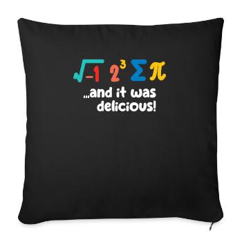 Pi Day Funny Math Lover Cute Teacher Students - Sofa pillowcase 17,3'' x 17,3'' (45 x 45 cm) - black - Front