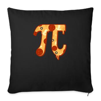 Pizza Pi Day Funny Nerd Geek Teacher Italian - Sofa pillowcase 17,3'' x 17,3'' (45 x 45 cm) - black - Front