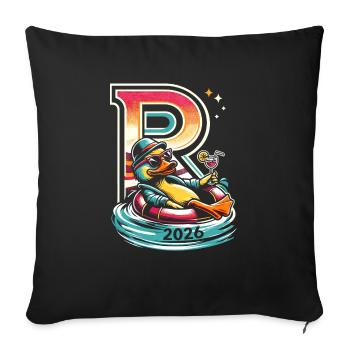 Pensioner Gift Pension 2026 Retirement - Sofa pillowcase 17,3'' x 17,3'' (45 x 45 cm) - black - Front
