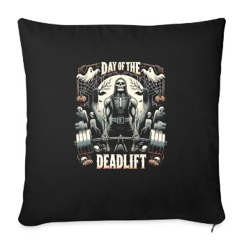 Horror Deadlifter Deadlift Bodybuilding Workout - Sofa pillowcase 17,3'' x 17,3'' (45 x 45 cm) - black - Front