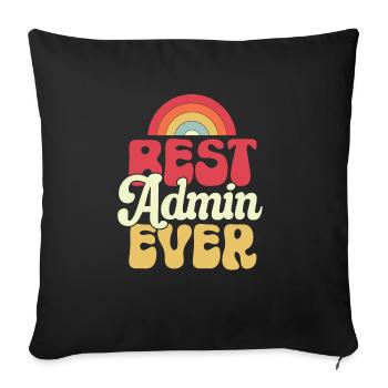 Secrétaire, Adjointe administrative, Commis de bureau - Housse de coussin décorative 45 x 45 cm - noir - Devant