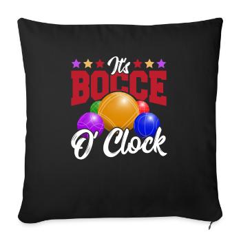 Bocce - Sofa pillowcase 17,3'' x 17,3'' (45 x 45 cm) - black - Front