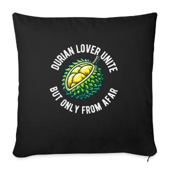 Durian Fruit Lover Funny Durio Zibethinus Men - Sofa pillowcase 17,3'' x 17,3'' (45 x 45 cm) - black - Front