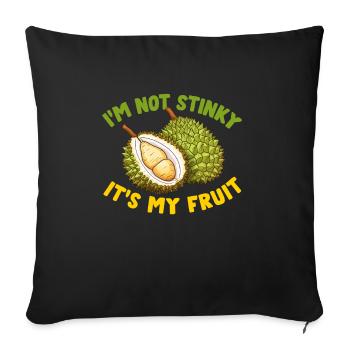 Durian Fruit Lover Funny Durio Zibethinus Men - Sofa pillowcase 17,3'' x 17,3'' (45 x 45 cm) - black - Front