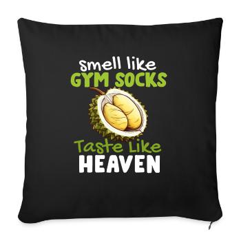 Durian Fruit Lover Funny Durio Zibethinus Men - Sofa pillowcase 17,3'' x 17,3'' (45 x 45 cm) - black - Front