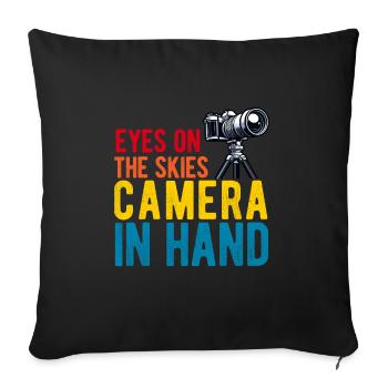 Astrophotography Astrophotographer Astronomy - Sofa pillowcase 17,3'' x 17,3'' (45 x 45 cm) - black - Front