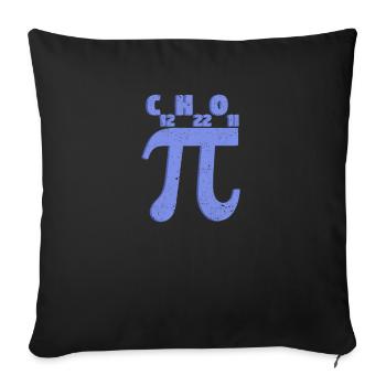 Drôle Pi Jour Sucre Symbole Formule Mathématique - Housse de coussin décorative 45 x 45 cm - noir - Devant