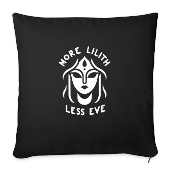 Lilith Demon Gothic Mythology Folklore Satanic - Sofa pillowcase 17,3'' x 17,3'' (45 x 45 cm) - black - Front