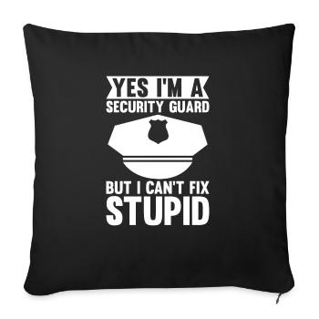Security Clothing Security Accessories - Sofa pillowcase 17,3'' x 17,3'' (45 x 45 cm) - black - Front