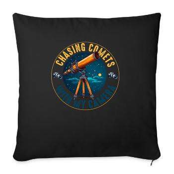 Astrophotography Astrophotographer Astronomy - Sofa pillowcase 17,3'' x 17,3'' (45 x 45 cm) - black - Front