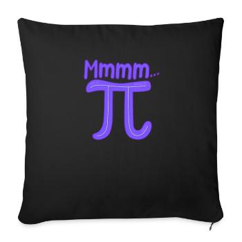 Mmm Pi Day Drôle Gâteau Amoureux Des Mathématiques Algèbre - Housse de coussin décorative 45 x 45 cm - noir - Devant