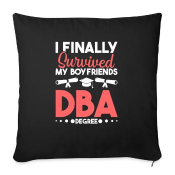 Director of Business Administration Profession - Sofa pillowcase 17,3'' x 17,3'' (45 x 45 cm) - black - Front