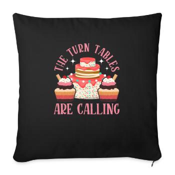 Cupcake-künstler Backt - Sofakissenbezug 45 x 45 cm - Schwarz - Vorne