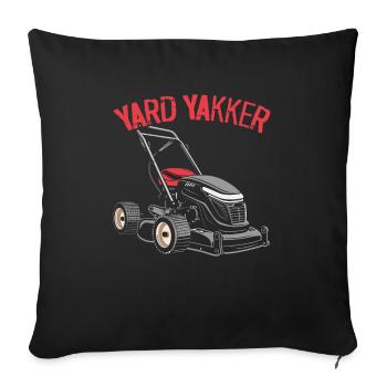 Lawn Mower Lawn Mowing Landscaping Gardening - Sofa pillowcase 17,3'' x 17,3'' (45 x 45 cm) - black - Front
